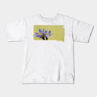 South Dakota American Pasque Flower Kids T-Shirt